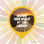 Inspire your world at the library logo