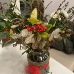Example of a Winter foliage display from Mullingar Library